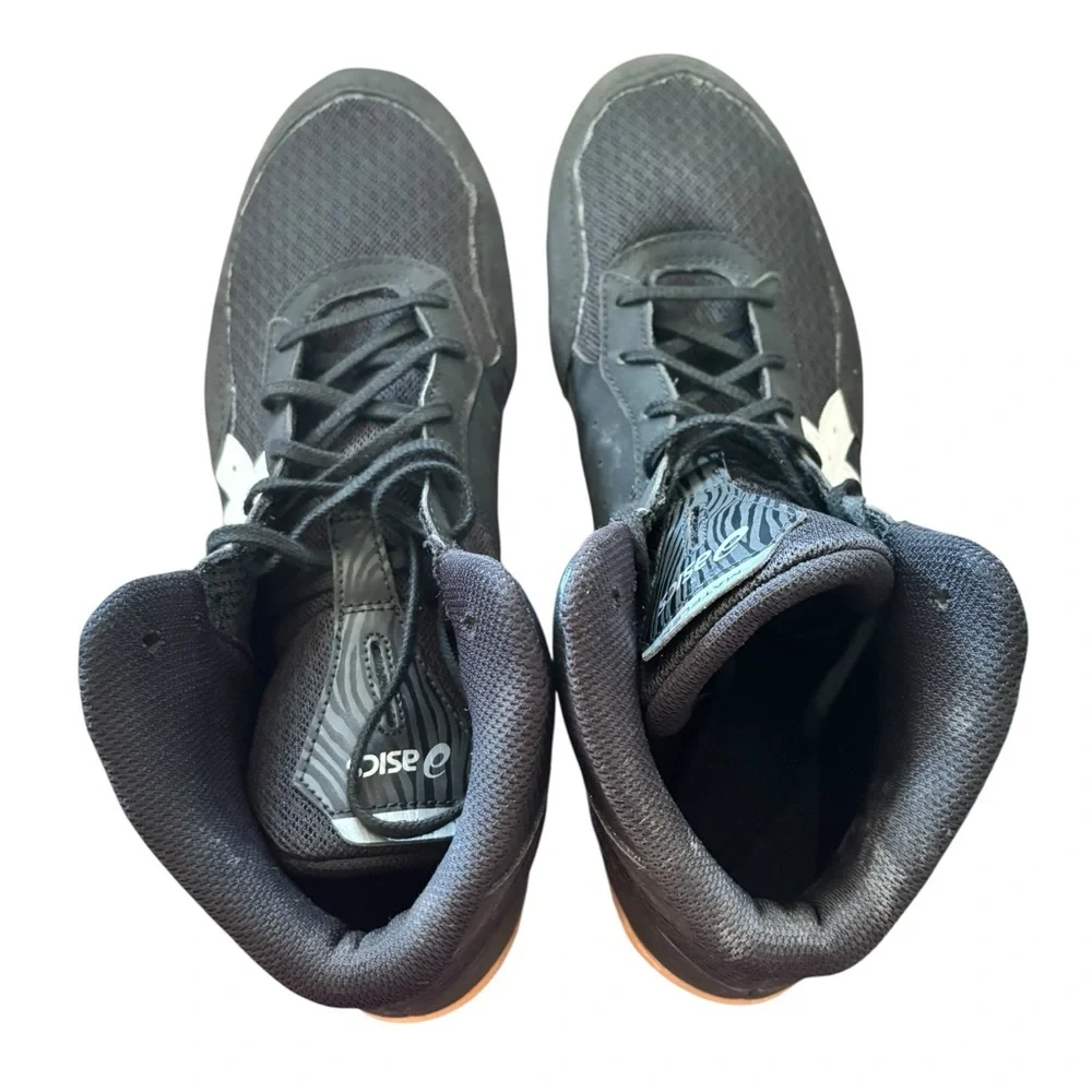 ASICS Matflex 7 Wrestling Shoe Men 13 Black Athletic Shoes Performance Sneakers